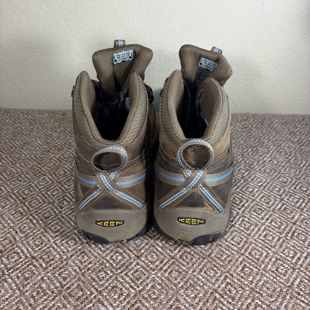 Keen Dry Targhee II Brown Nubuck Waterproof Womens Hiking Boots Sz 11 Outdoor - Picture 4 of 8